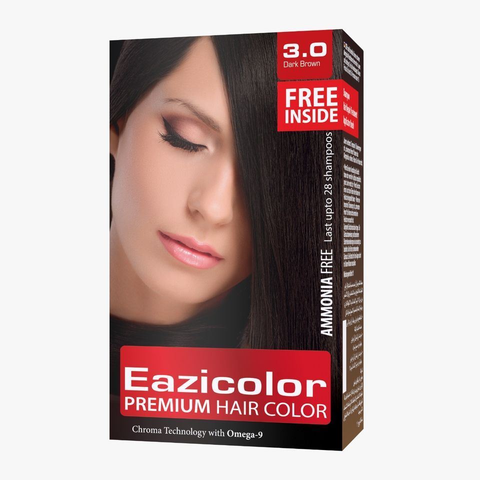 Eazicolor Premium Hair Color Kit For Women Dark Brown  | ezMarket