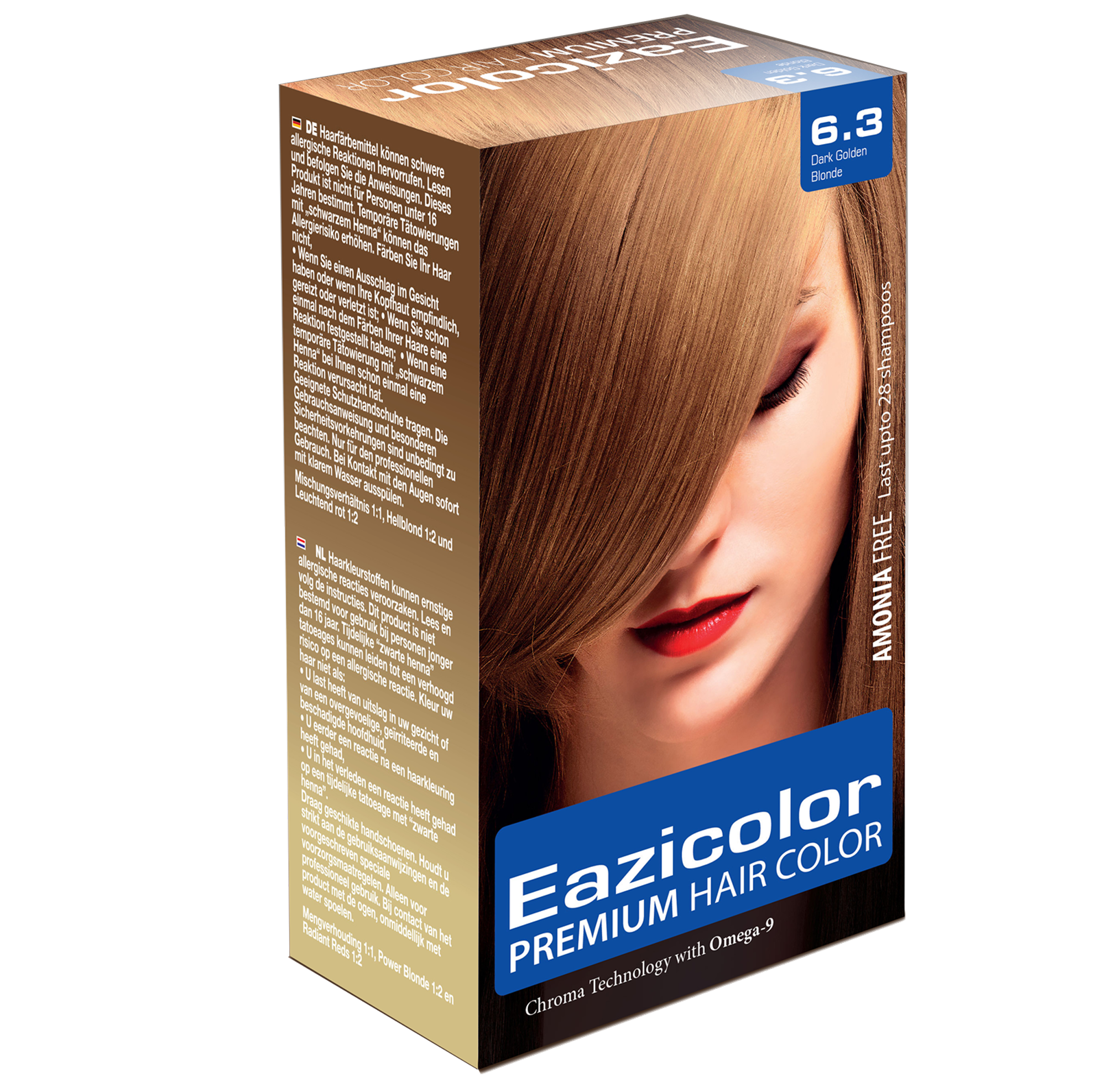 Eazicolor Premium Hair Color Kit For Women Dark Golden Blonde  | ezMarket