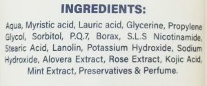 De'Lesh Cooling Crystals Mint Face Wash Ingredients