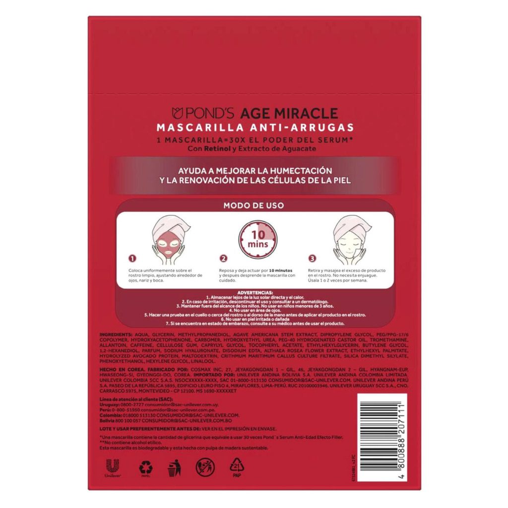 Pond's Wrinkle Smoothing Serum Sheet Mask