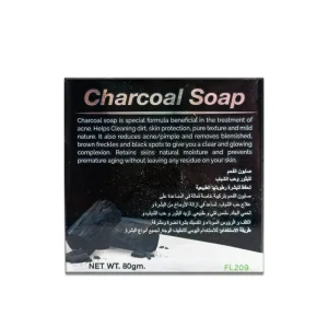 Fiabila Charcoal Soap for Acne & Pimple FL-209 - Image 2